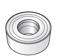 Kennametal - RCMT0803M0 Grade KC850 Carbide Turning Insert - TiC/TiCN/TiN Finish, Round, 8mm Inscr Circle, 1/8" Thick - USA Tool & Supply