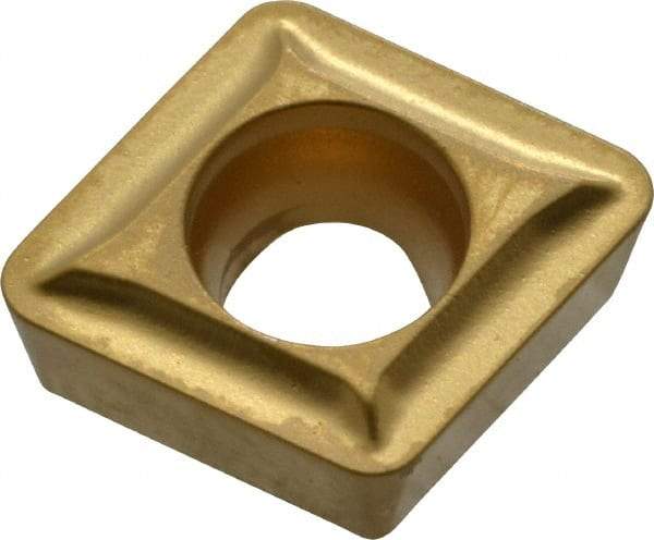 Kennametal - CPMT21.52 LF Grade KC850 Carbide Turning Insert - TiC/TiCN/TiN Finish, 80° Diamond, 1/4" Inscr Circle, 3/32" Thick, 1/32" Corner Radius - USA Tool & Supply