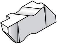 Kennametal - 3125NF Grade K313, 3.18mm Cutting Width Carbide Grooving Insert - 3.81mm Max Depth of Cut, Left Hand, 0.19mm Corner Radius, Uncoated - USA Tool & Supply