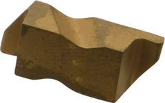 Kennametal - 3031NR Grade KC850, 1.58mm Cutting Width Carbide Grooving Insert - 2.39mm Max Depth of Cut, Right Hand, 0.79mm Corner Radius, TiC/TiCN/TiN Finish - USA Tool & Supply