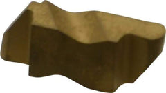 Kennametal - 3062NR Grade KC850, 3.18mm Cutting Width Carbide Grooving Insert - 3.81mm Max Depth of Cut, Right Hand, 1.59mm Corner Radius, TiC/TiCN/TiN Finish - USA Tool & Supply