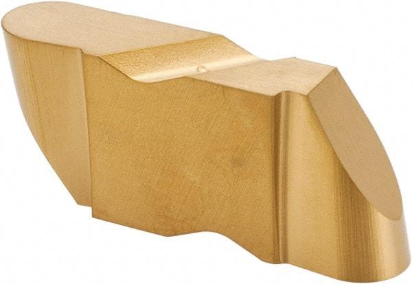 Kennametal - 4125NR Grade KC850, 6.35mm Cutting Width Carbide Grooving Insert - 6.35mm Max Depth of Cut, Left Hand, 3.18mm Corner Radius, TiC/TiCN/TiN Finish - USA Tool & Supply