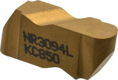Kennametal - 3094NR Grade KC850, 4.78mm Cutting Width Carbide Grooving Insert - 3.81mm Max Depth of Cut, Left Hand, 2.39mm Corner Radius, TiC/TiCN/TiN Finish - USA Tool & Supply