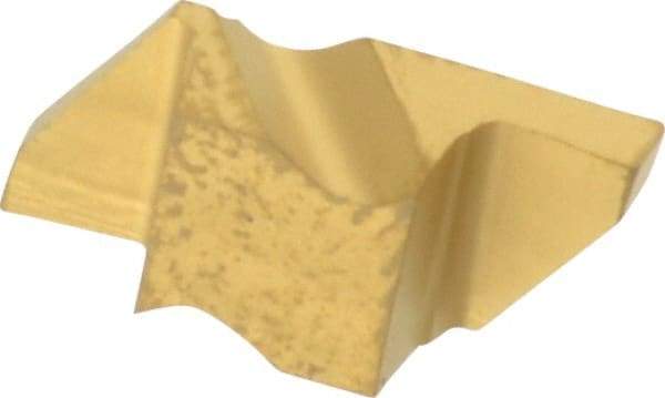 Kennametal - 2062NG Grade KC850, 1.58mm Cutting Width Carbide Grooving Insert - 2.79mm Max Depth of Cut, Right Hand, 0.19mm Corner Radius, TiC/TiCN/TiN Finish - USA Tool & Supply
