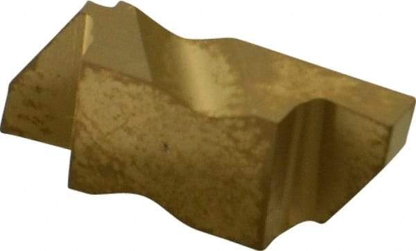 Kennametal - 3105NG Grade KC850, 2.67mm Cutting Width Carbide Grooving Insert - 3.81mm Max Depth of Cut, Right Hand, 0.19mm Corner Radius, TiC/TiCN/TiN Finish - USA Tool & Supply