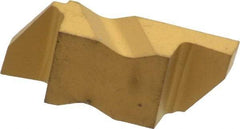 Kennametal - 3094NG Grade KC850, 2.39mm Cutting Width Carbide Grooving Insert - 3.81mm Max Depth of Cut, Right Hand, 0.19mm Corner Radius, TiC/TiCN/TiN Finish - USA Tool & Supply
