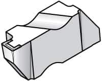 Kennametal - 3094NG K Grade KT315, 2.39mm Cutting Width Cermet Grooving Insert - 3.81mm Max Depth of Cut, Left Hand, 0.19mm Corner Radius, TiN/TiCN/TiN Finish - USA Tool & Supply
