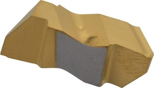 Kennametal - 3012NP K Grade KC730, 4.83mm Cutting Width Carbide Grooving Insert - 5.08mm Max Depth of Cut, Right Hand, 0.34mm Corner Radius, TiN Finish - USA Tool & Supply