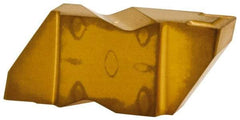 Kennametal - 4250NG K Grade KC850, 6.35mm Cutting Width Carbide Grooving Insert - 6.35mm Max Depth of Cut, Right Hand, 0.57mm Corner Radius, TiC/TiCN/TiN Finish - USA Tool & Supply