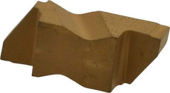 Kennametal - 3125NG K Grade KC850, 3.18mm Cutting Width Carbide Grooving Insert - 3.81mm Max Depth of Cut, Right Hand, 0.19mm Corner Radius, TiC/TiCN/TiN Finish - USA Tool & Supply