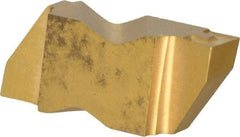 Kennametal - 3156NG K Grade KC850, 3.96mm Cutting Width Carbide Grooving Insert - 3.81mm Max Depth of Cut, Right Hand, 0.19mm Corner Radius, TiC/TiCN/TiN Finish - USA Tool & Supply