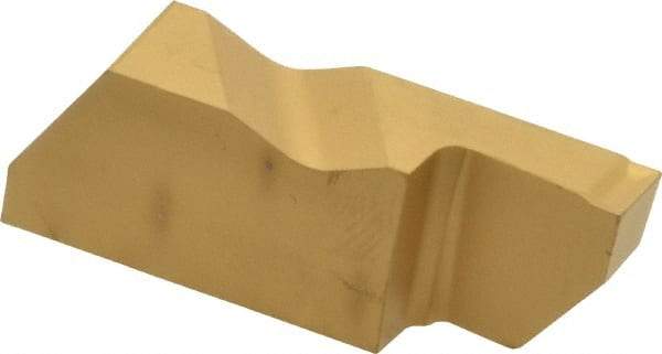 Kennametal - 3125NGD K Grade KC850, 3.18mm Cutting Width Carbide Grooving Insert - 6.35mm Max Depth of Cut, Right Hand, 0.19mm Corner Radius, TiC/TiCN/TiN Finish - USA Tool & Supply