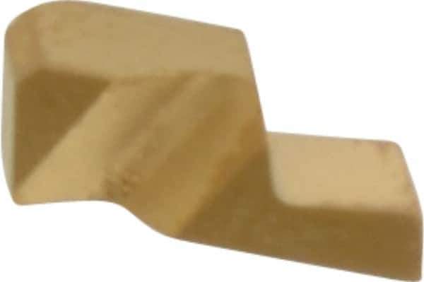 Kennametal - 1047NG Grade KC730, 1.19mm Cutting Width Carbide Grooving Insert - 1.91mm Max Depth of Cut, Left Hand, 0.19mm Corner Radius, TiN Finish - USA Tool & Supply