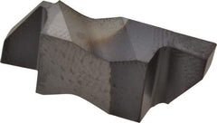 Kennametal - 3097NG Grade KC5025, 2.46mm Cutting Width Carbide Grooving Insert - 3.81mm Max Depth of Cut, Right Hand, 0.32mm Corner Radius, TiAlN Finish - USA Tool & Supply