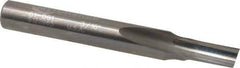 Onsrud - 3/16" Diam, 1/4" Shank Diam, 3/8" Length of Cut, 1 Flute Single Edge Straight Router Bit - 2" Overall Length, Right Hand Cut, Solid Carbide - USA Tool & Supply