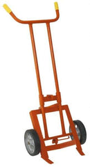 Wesco Industrial Products - 1,000 Lb Load Capacity, 55 Gal Drum Hand Truck - 24-1/2" Wide x 62" High, 2 Wheels - USA Tool & Supply