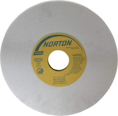 Norton - 7" Diam x 1-1/4" Hole x 1/4" Thick, L Hardness, 100 Grit Surface Grinding Wheel - Aluminum Oxide, Type 1, Fine Grade, 3,600 Max RPM, Vitrified Bond, No Recess - USA Tool & Supply