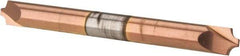 Accupro - 0.062" Radius, 3/16" Mill Diam, 2 Flute Solid Carbide Corner Rounding End Mill - Double End, TiCN Finish, 2" OAL, 3/16" Shank Diam - USA Tool & Supply