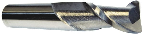 Accupro - 1" Diam 2 Flute Solid Carbide 0.01" Corner Radius End Mill - USA Tool & Supply