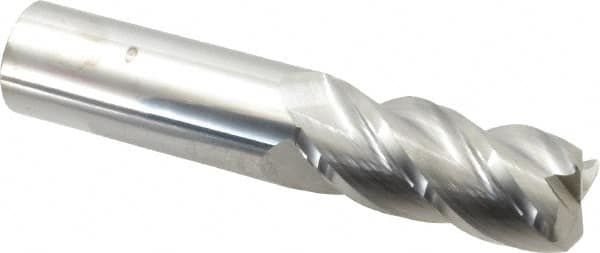 Accupro - 1" Diam 4 Flute Solid Carbide 1/8" Corner Radius End Mill - USA Tool & Supply