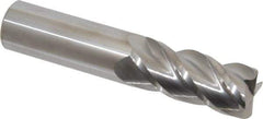 Accupro - 1", 4 Flute, Single End, Solid Carbide, 0.06" Corner Radius End Mill - 5" OAL, 40° Helix, Right Hand Flute, 2-1/4" LOC, Right Hand Cut - USA Tool & Supply