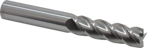 Accupro - 5/8", 4 Flute, Single End, Solid Carbide, 0.01" Corner Radius End Mill - 4-5/8" OAL, 40° Helix, Right Hand Flute, 2-1/8" LOC, Right Hand Cut - USA Tool & Supply