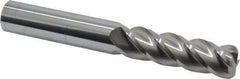 Accupro - 5/8", 4 Flute, Single End, Solid Carbide, 1/8" Corner Radius End Mill - 4-5/8" OAL, 40° Helix, Right Hand Flute, 2-1/8" LOC, Right Hand Cut - USA Tool & Supply