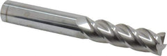 Accupro - 5/8", 4 Flute, Single End, Solid Carbide, 0.03" Corner Radius End Mill - 4-5/8" OAL, 40° Helix, Right Hand Flute, 2-1/8" LOC, Right Hand Cut - USA Tool & Supply
