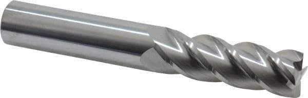 Accupro - 3/4", 4 Flute, Single End, Solid Carbide, 0.03" Corner Radius End Mill - 5" OAL, 40° Helix, Right Hand Flute, 2-1/4" LOC, Right Hand Cut - USA Tool & Supply