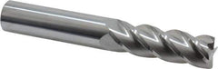 Accupro - 3/4", 4 Flute, Single End, Solid Carbide, 0.03" Corner Radius End Mill - 5" OAL, 40° Helix, Right Hand Flute, 2-1/4" LOC, Right Hand Cut - USA Tool & Supply
