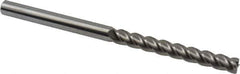 Accupro - 3/8", 4 Flute, Single End, Solid Carbide, 0.03" Corner Radius End Mill - 6" OAL, 40° Helix, Right Hand Flute, 3" LOC, Right Hand Cut - USA Tool & Supply