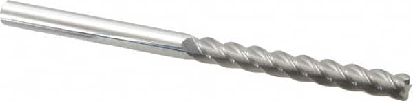 Accupro - 3/8" Diam 4 Flute Solid Carbide 0.045" Corner Radius End Mill - USA Tool & Supply