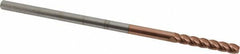 Accupro - 1/4", 4 Flute, Single End, Solid Carbide, 0.06" Corner Radius End Mill - 6" OAL, 40° Helix, Right Hand Flute, 1-1/2" LOC, Right Hand Cut - USA Tool & Supply