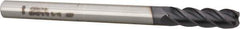 Accupro - 5/16", 4 Flute, Single End, Solid Carbide, 0.06" Corner Radius End Mill - 4" OAL, 40° Helix, Right Hand Flute, 1" LOC, Right Hand Cut - USA Tool & Supply
