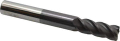 Accupro - 3/4", 4 Flute, Single End, Solid Carbide, 0.06" Corner Radius End Mill - 6" OAL, 40° Helix, Right Hand Flute, 2" LOC, Right Hand Cut - USA Tool & Supply