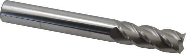 Accupro - 3/4", 4 Flute, Single End, Solid Carbide, 0.015" Corner Radius End Mill - 6" OAL, 40° Helix, Right Hand Flute, 2" LOC, Right Hand Cut - USA Tool & Supply