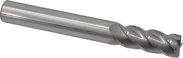 Accupro - 3/4", 4 Flute, Single End, Solid Carbide, 0.06" Corner Radius End Mill - 6" OAL, 40° Helix, Right Hand Flute, 2" LOC, Right Hand Cut - USA Tool & Supply