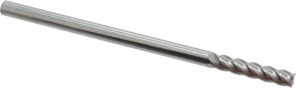 Accupro - 5/16", 4 Flute, Single End, Solid Carbide, 0.01" Corner Radius End Mill - 6" OAL, 40° Helix, Right Hand Flute, 1-1/2" LOC, Right Hand Cut - USA Tool & Supply