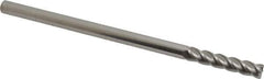 Accupro - 5/16", 4 Flute, Single End, Solid Carbide, 0.03" Corner Radius End Mill - 6" OAL, 40° Helix, Right Hand Flute, 1-1/2" LOC, Right Hand Cut - USA Tool & Supply