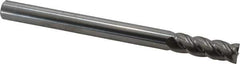 Accupro - 1/2", 4 Flute, Single End, Solid Carbide, 0.01" Corner Radius End Mill - 6" OAL, 40° Helix, Right Hand Flute, 1-1/2" LOC, Right Hand Cut - USA Tool & Supply