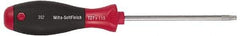Wiha - T25 Torx Driver - 4" Blade Length, Ergonomic Handle - USA Tool & Supply