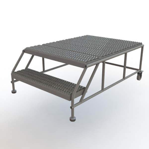 TRI-ARC - Rolling & Wall Mounted Ladders & Platforms Type: Rolling Work Platform Style: Steel Work Platform - USA Tool & Supply