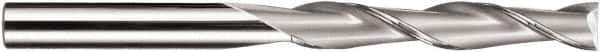 SGS - 10mm, 38mm LOC, 10mm Shank Diam, 100mm OAL, 2 Flute, Solid Carbide Square End Mill - Single End, TiCN Finish, Spiral Flute, 30° Helix, Centercutting, Right Hand Cut, Right Hand Flute, Series 3XLM - USA Tool & Supply