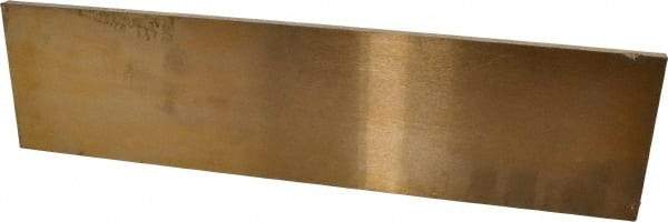 Value Collection - 1/4 Inch Thick x 3 Inch Wide x 12 Inch Long, Ground Bearing Bronze Rectangular Bar - Alloy SAE 660 (CDA 932) - USA Tool & Supply
