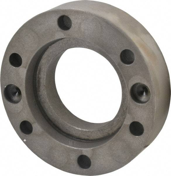 BTC - Adapter Back Plate for 10" Diam Self Centering Lathe Chucks - A2-6 Mount, 2.835" Through Hole Diam - USA Tool & Supply