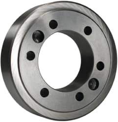 BTC - Adapter Back Plate for 10" Diam Self Centering Lathe Chucks - A2-8 Mount, 2.835" Through Hole Diam - USA Tool & Supply