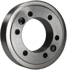 BTC - Adapter Back Plate for 6" Diam Self Centering Lathe Chucks - A2-5 Mount, 1.535" Through Hole Diam - USA Tool & Supply