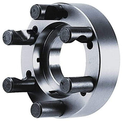 BTC - Adapter Back Plate for 6" Diam Self Centering Lathe Chucks - D1-5 Mount, 1.535" Through Hole Diam - USA Tool & Supply