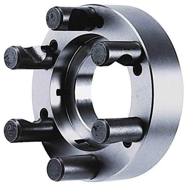 BTC - Adapter Back Plate for 10" Diam Self Centering Lathe Chucks - D1-8 Mount, 2.835" Through Hole Diam - USA Tool & Supply