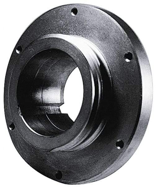 BTC - Adapter Back Plate for 6" Diam Self Centering Lathe Chucks - L-0 Mount, 1.535" Through Hole Diam - USA Tool & Supply